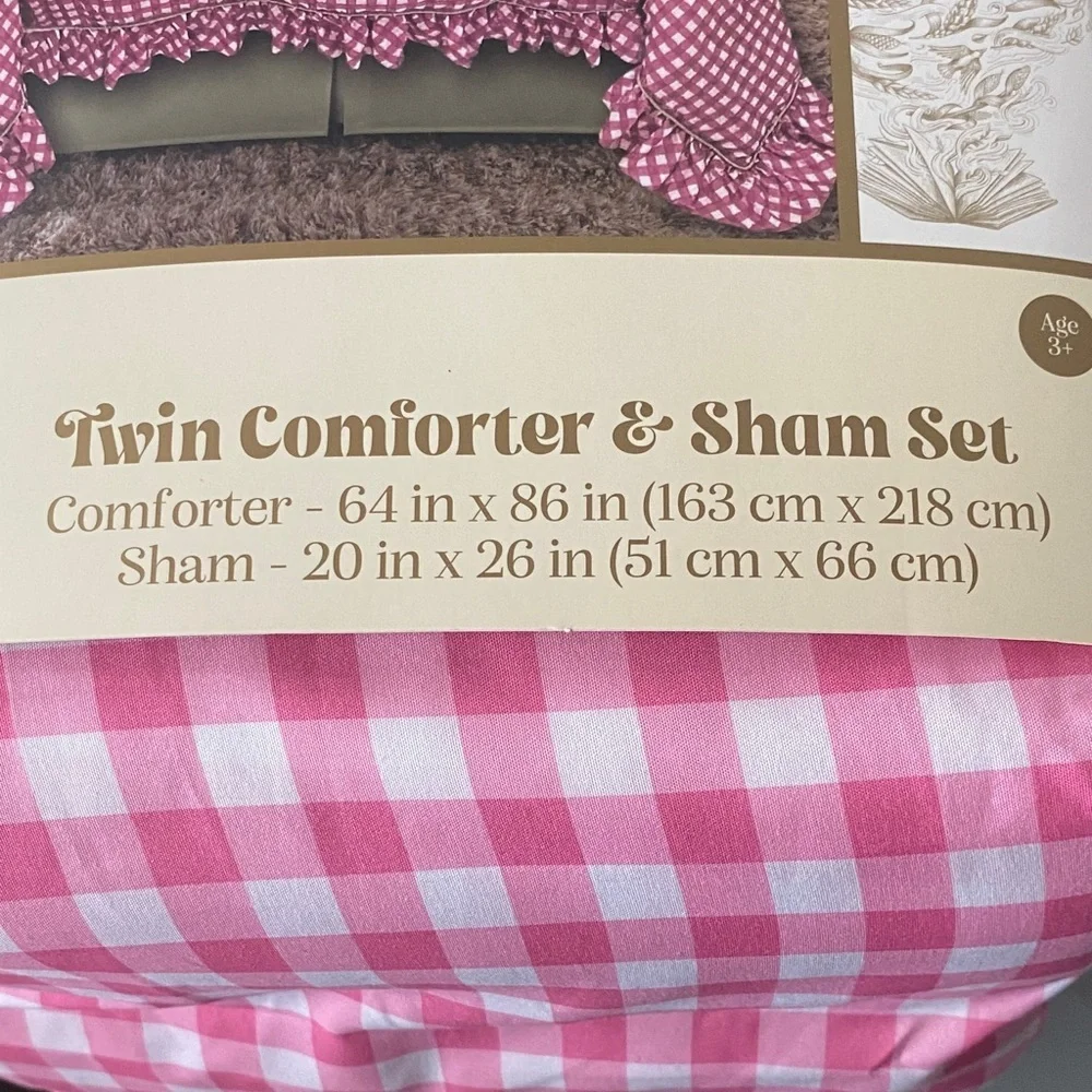 Katie Kime Wicked Pink Twin Comforter & Sham Set